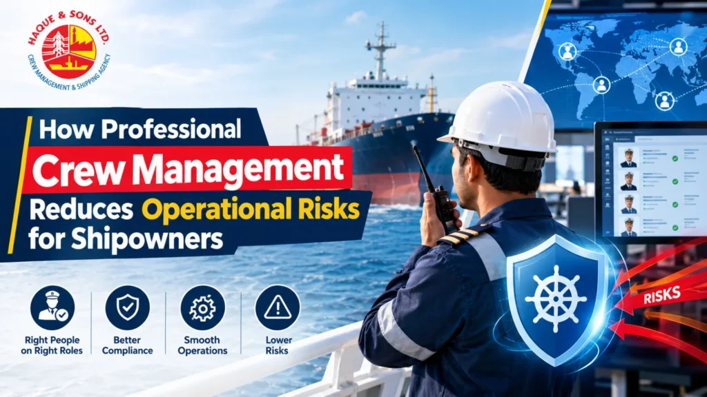 How Professional Crew Management Reduces Operational Risks for Shipowners
